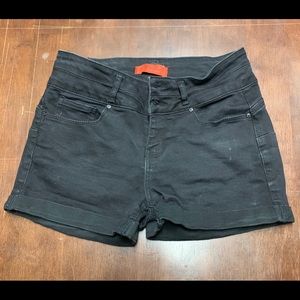 Black Jean Shorts